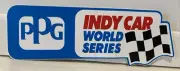 Vtg & Rare PPG Indy Car World Series Decal / Sticker 9 1/2" x 3 1/2"