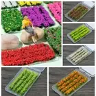 Static Grass Tufts DIY Miniature Flower Cluster Colorful Flower Strips