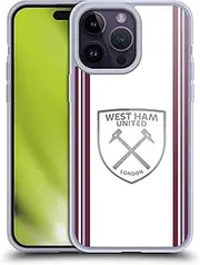 Head Case Designs Officially Licensed West Ham United FC Away 2023/24 Crest Kit Soft Gel Case Compatible With Apple iPhone 14 Pro Max