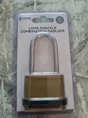 4 Digit Long Hardened Shackle Combination Padlock Security Lock Secure