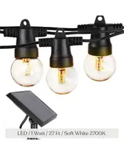 BRIGHTECH Ambience Pro 27ft 120-Bulb LED Solar Powered String Lights