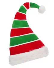 Super Elf Stripey Velvet Plush Hat