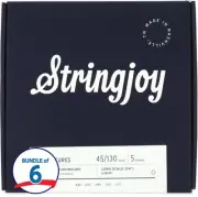 Stringjoy Signatures Nickel-wound Long Scale 5-string Bass Strings (6 Pack) -