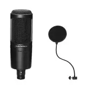 Audio-Technica AT2020 with Pop Filter