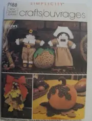Simplicity 7188 Fall Thanksgiving Halloween Decoration Decor sewing pattern