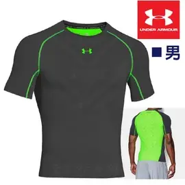 【全家遊戶外】㊣ Under Armour 美國 UA 男款 HG ArmourVent 短袖上衣 COM M、L、XL 深灰/深綠 1253739-008 排汗衣