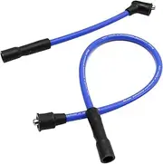 2104-0143 10mm Spark Plug Wires, Replacement for Harley Davidson Sportster XL 883 1200 1986-2003 Blue