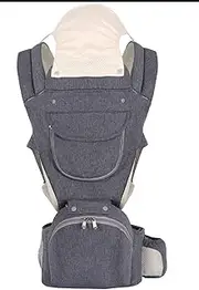 Baby Carrier, Safety-Certified 6-in-1 Baby Carrier Newborn to Toddler, Adjustable Detachable Infant Baby Hip Seat Carrier for 7-50lbs 001