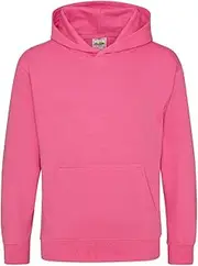 [AWDs] Just Hoods Kids Hoodie Candyfloss Pink 7-8