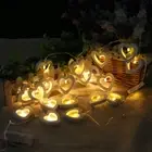 LED Heart Shaped Battery Box String Light Fairy Light Decor For Outdoor And