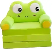 Folpus Kids Couch Toddler Couch for Girls Boys 2 in 1 Convertible Sofa to Lounger Foldable Toddler Chair Fold Out, Style B