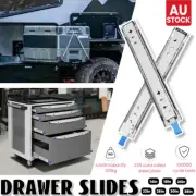 Soft Close Drawer Runners 350-950mm Slides Full Extension Ball Bearing Rail AU
