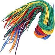 [Gogogmee] 60 Pcs Beaded String Polyester Shoelaces Casual Shoes Shoelaces Shoelaces for Sneakers Round Shoe Laces for Sneakers Casual Shoelaces Bead Threading Ropes Shoes Laces Colorful