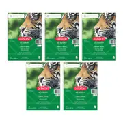 5x Derwent Academy Art/Craft PP Cover Sketch Book A4 Portrait 20 Sheet 110Gsm
