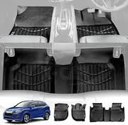 X-CAR 3D All-Weather Floor Mats for Honda HR-V HRV Vezel 2014-2021 Heavy Duty Customized Car Floor Liners Full Set Carpet