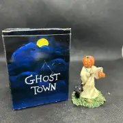 GANZ Ghost Town Pumpkin Headed Ghost Figurine New Old Stock
