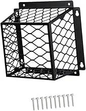 Leefasy Dryer Vent Cover Exhaust Fan Cover Steel Sturdy Easy to Use Accessories Bathroom Exhaust Ventilation for Kitchen, Black