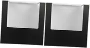 GANAZONO 2pcs Box Hat Storage Box with Window Clear Display Case for Baseball Caps Durable Paperboard Hat Holder for Home Travel Stylish Minimalist Design