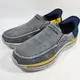 (E3)SKECHERS 瞬穿 SLIP-INS健走男鞋 Remaxed Goga Mat Arch 204839BLU