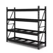 Giantz Warehouse Rack 200kg Capacity/Tier Black - 2m