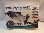 Flopping Fish Cat Toy ClownFish Rechargeable USB Wacky Willy 11" x 4.5" New