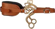 VALUEQLO Horse Hackamore Bitless Horse Bit English Western Adjustable Leather Padded Bridle Equestrian Tack