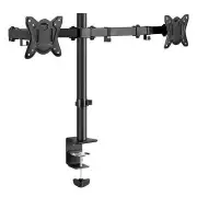 Dual Monitor Mount Desk Clamp On Stand Fit 2 Computer Screens Up to 32 Inches