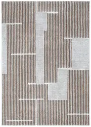 Indulgence Geo Lines Beige Grey Rug