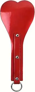 Sex Bondage Leather Spanking Paddle Reflective Hand Slap Heart Shaped Paddle BDSM Spanking Whips Sex Toys for Couples on Bed Restraints Toys