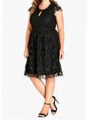 city chic dress akiko black xl