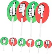 ROMISBABA 10Pcs Classroom Voting Paddles Judging Boards for Events Quick Use Yes No Signs for Teachers Classroom Accessory for Interactive Learning