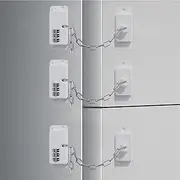 CMINGJ (3 Pack) Child Safety Digital combination lock for Fridge, Cabinets, Drawers, Window and door, Adjustable Safety Lock for Babies, Kids and Toddlers Proofing Lock with Easy Installation (3 pack)