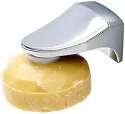 Soap in The Air Metalic Silver Magnetic Wall Adhesion Mounted Hanging Bar Soap Holder Saver