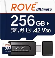 Ultimate Micro SD Card microSDXC 256GB Memory Card with USB Type c