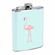Flamingo Em2 Flask 8oz Stainless Steel Hip Drinking Whiskey