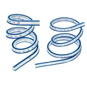 20/40 Inch 50/100cm Flexible Curve Ruler Can Be Bent, 2 Pcs, Blue