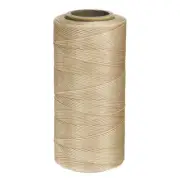 150D Waxed Thread 284 Yards Polyester Leather Sewing Waxed String Light Khaki