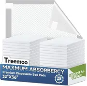32" x 36" Super Absorbent Bed Pads Disposable Adult Hospital Grade Ultra Thick and Leakproof Underpads for Elderly XXL Extra Large Chucks Incontinence Pads for Baby (25 Count)
