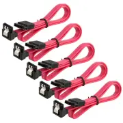 SATA Cable 5 Pack SATA III 6Gbps 90 Degree Right Angle with Locking