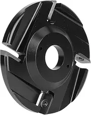 Hoof Trimming Disc, 4 Teeth Hoof Trimming Plate Metal Hoof Trimmer Grinder Disc with 4 Blades and Hex Wrench for Livestock Cow Horse Goat Cattle Sheep, Black 3.9 inch