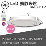 【貝利亞絕色】飛利浦 PHILIPS LED DN030BG2 擴散崁燈 多規格 多瓦數 嵌燈 崁燈 散光 勻亮 新上市