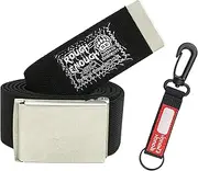 [RE ROUGH ENOUGH] Rough Enough Military Tactical Belts for Men Nylon Elastic Web Duty EDC Belt