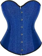 [OFFSUM] Women's Sexy Corset - Strapless Single Breasted Sequin Bridal Lingerie Adjustable Large Size Backless Party Clubwear Fashion Clothing Top