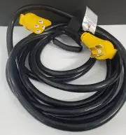 25 Foot 50 Amp RV Extension Cord With E-Z Pull Sockets & Cary Handle