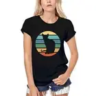Women's Graphic T-Shirt Organic Cornish Rex Retro Art Cat Eco-Friendly Ladies
