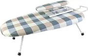 Perfk Mini Ironing Board Tabletop Ironing Board Space Saving Clothes Hanger Ironing Board Mini Electric Iron Pad for Home Collars, Style B