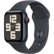 Apple Watch SE 40mm Midnight Aluminium Case GPS + Cellular Sport Band (M/L) [2024]