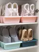 居家家多層立體簡易盒子收納鞋架門廳玄關鞋櫃大眾適用淺粉色淺藍色深藍色可選 (8.4折)