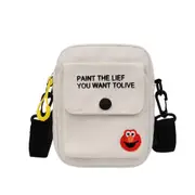 3Pcs Mini Canvas Bag Women's All-match Shoulder Bag Portable Messenger Coin Purse Cartoon Student Storage Bag Simple Casual