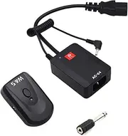 RAYWE Wireless Trigger System with Transmitter Receiver 4 Channels with 3.5mm to 6.35mm Adapter for Photography Studio Flash Light